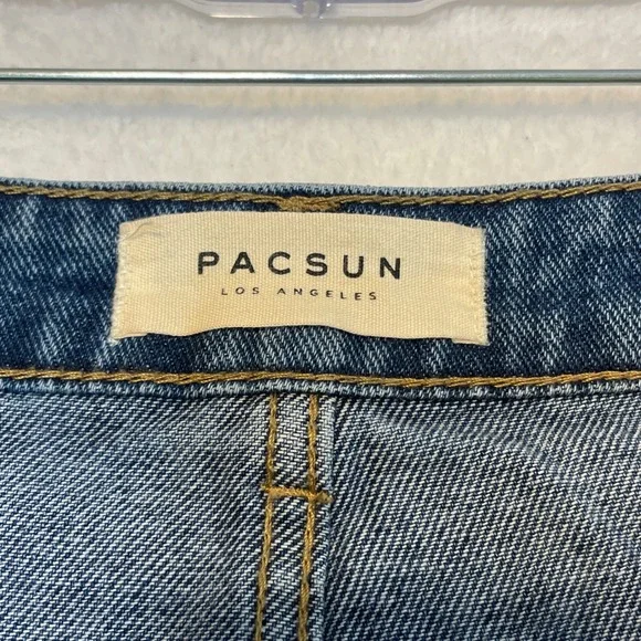 PacSun Mom Shorts Medium Wash High Waisted Denim Jean Shorts Size 28 AL68 - Picture 4 of 8